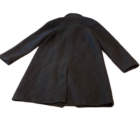 Liz Claiborne Black Wool Blend Pea Coat Sz L - Picture 2 of 8